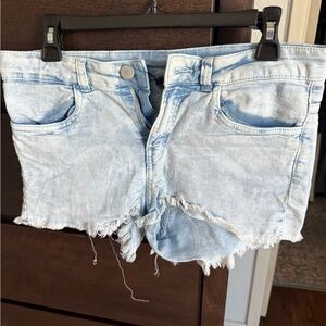 Divided Light Blue Jean Shorts